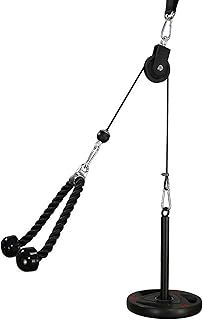 LFJ Fitness Cable Pulley System LAT Pulldown and Lift Cable Machine Home Gym Muscle Arm Strength Training Equipment