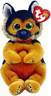 TY Toys Beanie Babies German Shepherd Ace - 15 CM, Black/Brown,2009123