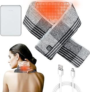 Heated Scarf for Women Men, Neck Heating Pad with 5000mAh, Heating Pad for Neck and Shoulder Pain, Three Temp Settings Rapid Heat, Neck Warmer Christmas Thanksgiving Gifts for Women Men Mom Dad Wife