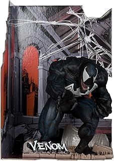 McFarlane Marvel Venom 1:10th Scale Collectible with Scene (The Amazing Spider-Man #316) Toys