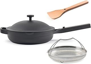 Our Place Always Pan 2.0 – 27cm (2.5L) Nonstick, Toxin-Free Ceramic Cookware | Patented 10-in-1 Aluminum Frying & Sauté Pan | Safe for Oven, Induction & All Cooktops up to 232°C | Char