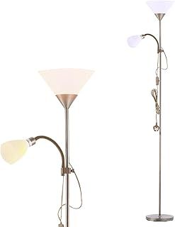 INMOZATA Standard Lamps Living Room, Uplighter Floor Lamp, Modern Mother & Child Tall Floor Lamp for Living Room, Bedroom, Lounge, Office(Bronze)
