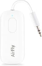 Twelve South AirFly Pro Bluetooth 5.0 Transmitter/Receiver for TV/Airplane to 2 Wireless Headphones – Wireless Adapter for AirPods, Airplane, Car, Gym, Home, Use With Any 3.5 mm Audio Jack, White