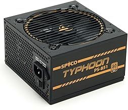 Typhoon PS-851 Gaming PSU, 850W 80 PLUS Gold, Full Modular for Tidy Builds, Silent Fan, 105°C Capacitors for Consistent Power, ATX Quiet Power Supply, 850W