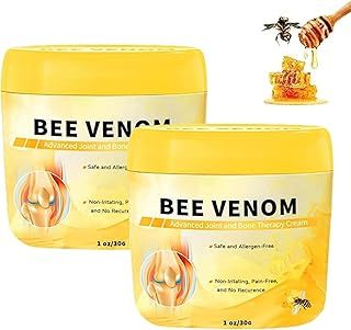 DEJIN 2Pcs Bee Venom Cream - Advanced Joint and Bone Cream for Neck, Waist, Back, Hand, Feet, and Leg