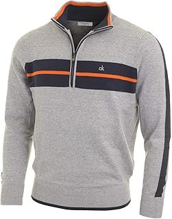 Calvin Klein Golf Mens 2025 CK Vertex Half Zip Neck Sweater Pullover