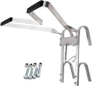 Ladder Stand Off V-Shaped Universal Ladder Standoff Downpipe Ladder Accessory Aluminum Stabiliser Rubber Bumper Helps Stop Your Ladders Slipping Sideways for Any Environment