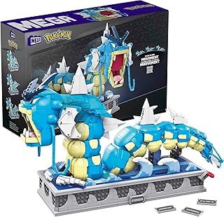 MEGA Pokémon Building Toys for Adults, Motion Gyarados with 2186 Pieces, Moving Mouth and Tail, Gift Idea for Collectors, HGC24