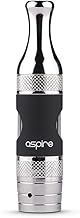 Aspire ET-S Glass Clearomiser Uses New BVC (Bottom Vertical Coil) or BDC (Bottom Dual Coil) Coils (Black) No Nicotine