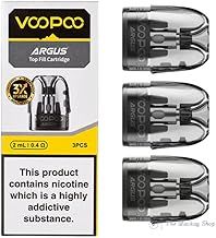 Voopoo Argus Top Fill Cartridge (0.4ohm) - 3 Pack 2ml - Compatible with Argus G, P1s, G2, P2 - No Nicotine (0.4ohm)