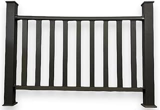 Composite decking balustrade railing kit - 1.5m - full kit - grey - teak - black (Extra Post Kit)