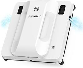 AlfaBot Window Cleaning Robot, GLS400 Intelligent Glass Cleaner Robot with Double-Sid Water Spray and 50ml Water Tank, Smart Window Cleaning Tools for Interior/Exterior Highrise Windows