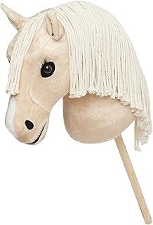 LeMieux Hobby Horse Popcorn - Palomino Show Pony - Realistic Head - Perfect for Kids