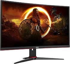 AOC Gaming CQ27G2SE - 27 Inch QHD Monitor, 165Hz, VA, 1ms, FreeSync Premium, Low Input Lag, Shadow Comtrol, Game Modes (2560 x 1440 @ 165Hz, 250 cd/m, HDMI 2.0 x 2 / Display Port 1.2)