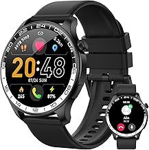 Smart Watch for Men Answer/Make Calls, 40mm AMOLED Smartwatch, IP68 Waterproof and 110+ Sport Modes Fitness Watch with Heart Rate/Sleep/SpO2 Monitor, Watch for Android iOS Phones compatible black