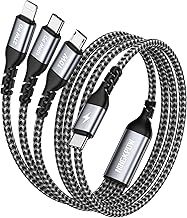 NINGKPOW 100W USB C Multi Charger Cable [1.2M] 3 in 1 Charging Cable Multi USB Charger Lead with USB C PD [100W]+Lightning[27W]+Micro[10W] for iPhone 15/14, Samsung S24, Huawei, MacBook, Pad Pro, LG