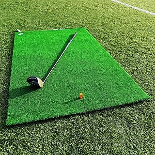 FORB Academy Golf Practice Mat [5ft x 3.2ft] | Professional Hitting Golf Mat | Large Golf 13mm Artificial Grass Practice Mat | Golf Training Aids – 3 Tees Included