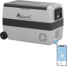 Alpicool T50 50L Car Fridge Freezer Portable Car Refrigerator 12/24V Electric Cooler for Camping, Road Trip, Picnic