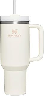 Stanley Quencher H2.0 Flowstate Tumbler 1.2L - Cold For 11 Hours - Iced For 48 Hours - Metal Water Bottle With Straw, Handle And Lid - Dishwasher Safe - Travel Mug For Cold Drinks - Cream Tonal