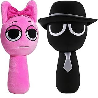 S-prunki Plush Toy,9.8"Funny S-prunki Plushies For Games Fans,Super Soft Collectible Stuffed Toy,Valentine's Day Birthday Gifts For Boys Girls And Fans Aged4 5 6 7 8 9 10+Years Old. (2PCS-C)