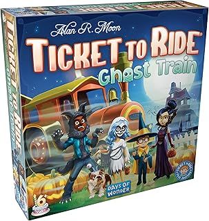 Days of Wonder Ticket to Ride - Ghost Train (First Journey) Board Game Ages 6+ 2-4 Players 15-30 Minutes Playing Time, DOW720035