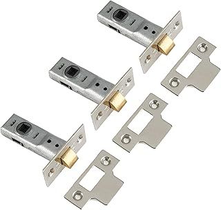Yale Locks 3PM888CH2 Tubular Mortice Latches 64mm 2.5-inch - Chrome Finish (Pack of 3)