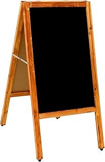 Wooden Chalkboard Blackboard Pavement Display Sign A-Board