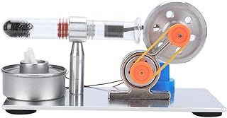 Tiiyee Mini Stirling Engine Model, Stainless Steel Hot Air Power Generator Kit for School Lab Physics Education Experiment Kids Students Science Project