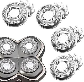 VRMETA 4 PCS Shaver Head Replacement Blades for Pitbull Carver PRO 4 Electric Razor Replacement head**G