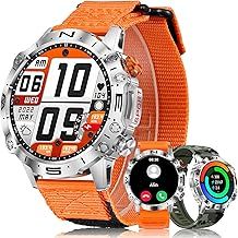 MEGALITH Smart Watch for Men Fitness: Sports Waterproof - Blood Pressure Health Monitor Smartwatch Compatible Android iOS Orange