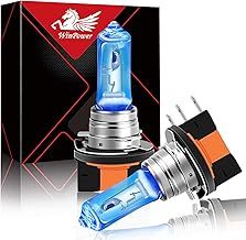 WinPower H15 12V 15/55W Headlight Bulb High Beam/DRL 5000K Xenon look Warm white Bulbs Car Upgrade Halogen Bulb, 2 Pieces