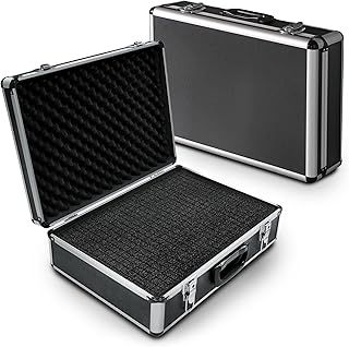 PeakTech P 7310 7310 — Universal case for measuring devices, robust carrying case, tool storage, cube foam plates, foam padding, lockable, dust cover, XL - 460 x 330 x 150 mm