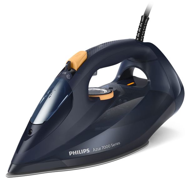 Philips Azur 7000 Series Steam Iron, 3000W, 250g Boost, 55g/min, Blue