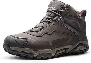 NORTIV 8 Men's Waterproof Hiking Boots Lightweight Mid Ankle Trekking Trails Outdoor Boots JS19001M