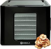 Food Dehydrator 400W with 6 Stainless Steel Trays, LED Touch Control Design, Adjustable Digital Temperature 35-70C and 48 Hour Timer, Food Dryer for Fruit, Veg, Meat & More