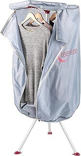 Kleeneze KL066695UKF Electric Heated Indoor Clothes Dryer - with Cover, Reduce Creases & Drying Time, 6 Heat Settings, Up to 10kg Damp Washing, 6 Arms for Hanging Washing, Compact, Aluminium, 1000W