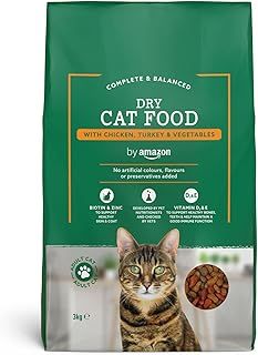 by Amazon - Complete Dry Cat Food with Chicken, Turkey and Vegetables, 1 pack of 3kg