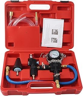 Cooling System Pressure Tester Kit,Coolant Vacuum Refill Kit,Workshop Equipment And Supplies Car Radiator Coolant System Vacuum Purge Coolant Refill Tool Kit Water Antifreeze Cha