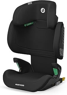 Maxi-Cosi RodiFix M i-Size, High Back Booster Seat, 3.5 - 12 years, 100 - 150cm, Kids Car Seat, G-CELL Side Impact Protection, Adjustable Height, Quick & Easy Buckle Up, ISOFIX Car Seat, Basic Black