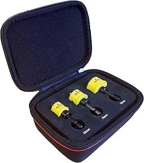 Starrett CSC 3-Piece Hole Saw Set - For Cordless Drills - 20mm, 25mm and 32mm - No Arbor or Pilot Drill Bit Required
