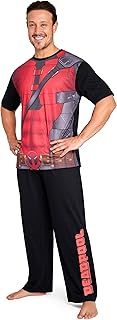 Marvel Deadpool and Wolverine Mens Pyjama Set, Soft Comfortable PJs Loungewear - Gifts for Men