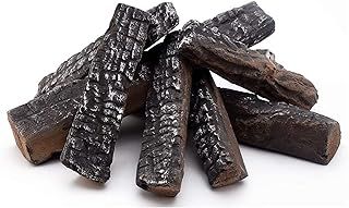 Fireplace Decoration Ceramic Logs,Artificial Logs Ceramic Wood Gas Fireplace Log Set for Gas Ethanol Electric Fireplace Fire Pit,Fireplace Decor wood Indoor Outdoor