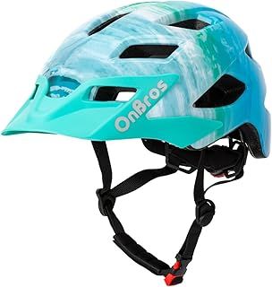 Kids Bike Helmet, OnBros Kid Helmets For Ages 5-8-11-14 Years Boys and Girls, Bicycle Helmets Kids With Visor Adjustable, Bicycle Scooter Skating Cycle Helmet