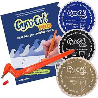 Genuine Gyro-Cut® PRO Tool Kit Including 3 Blades - Standard, Medium and Deep Cut Blades Gyrocut Gyrocutter