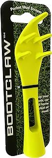 Pocket Mud Scraper. Ideal for Football and Rugby Boots, Running Shoes, Golf Shoes and Walking Boots (neon)