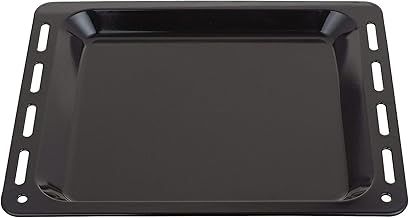 SPARES2GO Universal Oven Cooker Baking Tray Enamelled Base Pan (448mm x 360mm x 25mm - Fits 45cm)