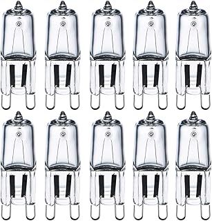G9 Halogen Light Bulbs 230V 28W (29W) 2800K Warm White Clear G9 Capsule Bulb Dimmable, 10Pack
