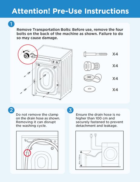 COMFEE' 10kg/7kg Washer Dryer Machine 2 in 1 Energy Class A BLDC Motor