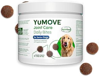 YuMOVE Senior Dog Joint Supplement, Daily Bites for Joint Care, High Strength Dog Hip and Joint Aid for Senior with Glucosamine, Chondroitin, Green Lipped Mussel, Aged 8+, 150 Chews