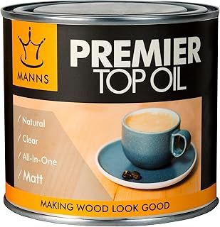 Manns Premier Top Oil 500ml - A Premium Grade Quick Drying Top Oil That Enhances & Protects The Wood's Natural Beauty
